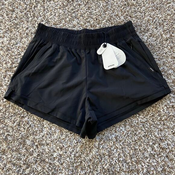 Prana Railay Short Women's XS Black 3" Inseam Standard Fit Mid Rise Lightweight - Picture 4 of 12